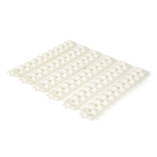 Farm Innovators 6 Pack Quail Rails - 20 Spot Small Egg Trays Only, Fits up to 120 Eggs Total - Compatible with Model 3200 Automatic Egg Turner