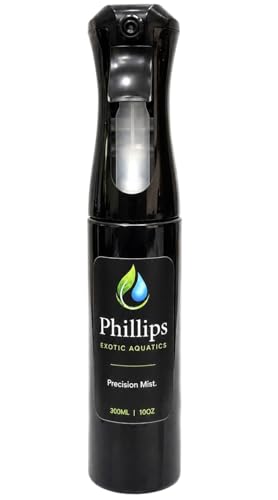 Continuous Mist Spray Bottle for Bioactive Terrariums, Reptile Enclosures & Vivariums – Ultra Fine Mist for Moss & Tropical Plants – 300 mL