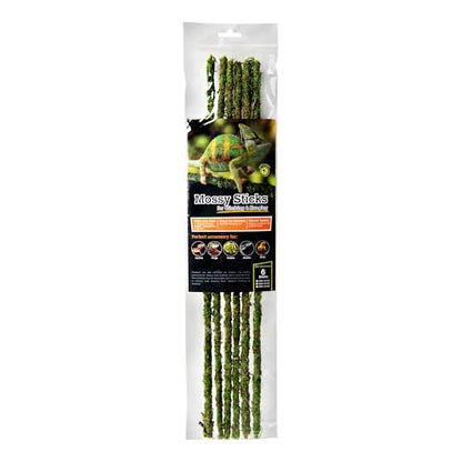 Galápagos (05322) Mossy Terrarium Sticks (6 Pack), 32" - size: 32"