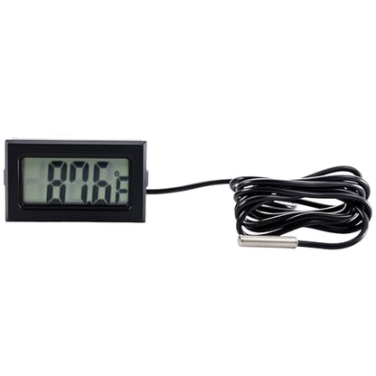 10 Pieces of Digital LCD Thermometers, Temperature Digital LCD Refrigerator Thermometers, Water Temperature, with Probes, in Fahrenheit.