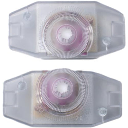 2pcs Plastic AC Inline Dimmer Transparent Rotary Cord Switch Slide Control Lamp Dimmer