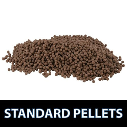CrystalClear Platinum Fish Food Floating 3mm Pellets, 17.6 lbs | For Koi & Goldfish, premium nutrition to boost growth, color, and wellness in backyard ponds & water gardens - size: 17.6 Pound (Pack of 1)