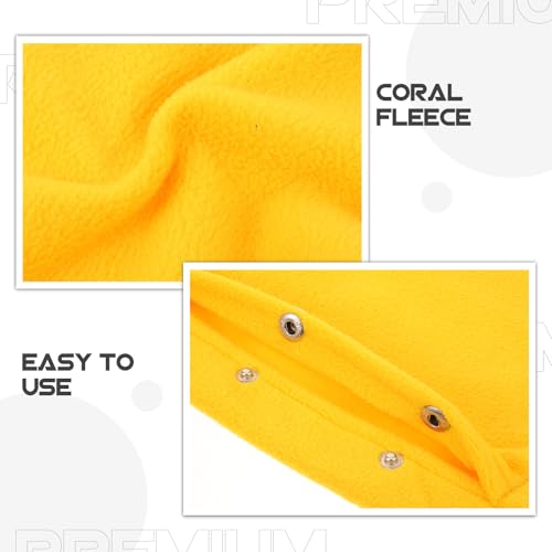 TEHAUX Portable Reptile Carrier Bag for Outdoor Travel, Breathable Yellow Sling Backpack for Bearded Dragon, Lizard, Chinchilla, Guinea Pig, and Small Pets