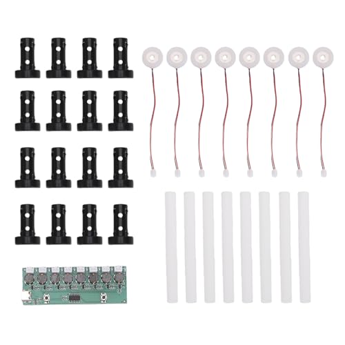 SUNGOOYUE Ultrasonic Mist Maker Circuit Board Humidifier Module Diy For Reptile Terrarium Plant Humidifying, Electronic Atomizer Driver 6 Plates (8 Heads) - color: 8 Heads