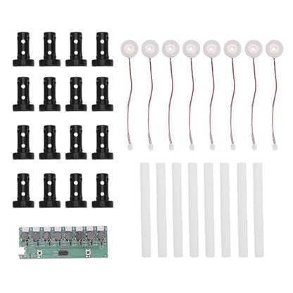 SUNGOOYUE Ultrasonic Mist Maker Circuit Board Humidifier Module Diy For Reptile Terrarium Plant Humidifying, Electronic Atomizer Driver 6 Plates (8 Heads) - color: 8 Heads