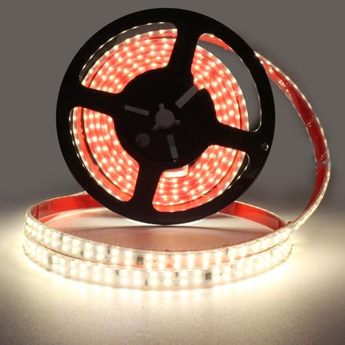 LED Lights 3.28ft AC 110 Volts LED Strip Lights Flexible Cuttable Rope Light 240LEDs/m 4000K SMD 2835 White Tape Lights with Adhesive for Bedroom Indoor Outdoor Cabinet Lighting - color: White 4000K, size: 3.28ft