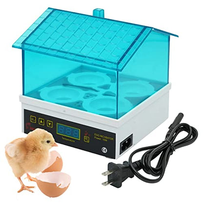 4 Egg Incubator, Incubators for Hatching Eggs, Mini House with Automatic Humidity Control Digital Professional for Hatching Duck Bird Quail Eggs