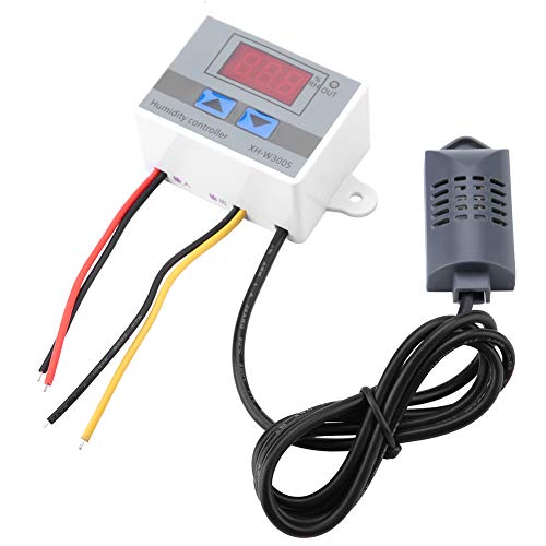 FTVOGUE XH-W3005 Digital Humidity Controller Humidity Controller Humidity Control Switch 0~99%RH 12V 24V 220V[220V] Temperature and Humidity Sensor