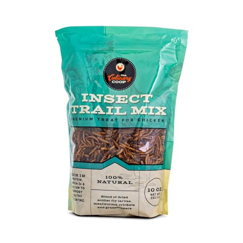 Fluker's Culinary Coop Premium Chicken Treats, Dried Insect Trail Mix, 10 oz