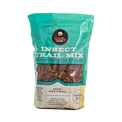 Fluker's Culinary Coop Premium Chicken Treats, Dried Insect Trail Mix, 10 oz