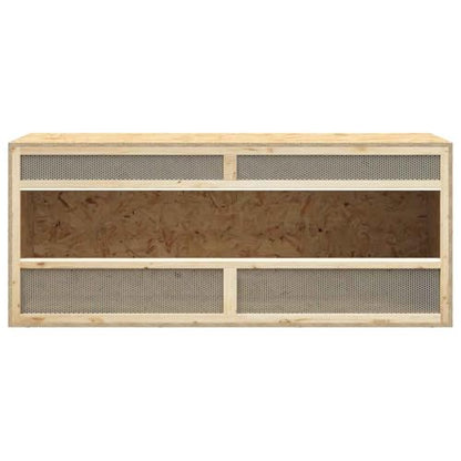 Medium Durable Terrarium with Clear Glass and Matte Finish, Engineered Wood and Steel Construction, 47.2 in Long 19.7 in Wide 19.7 in High Reptile Enclosure, Heat Moisture - size: Medium