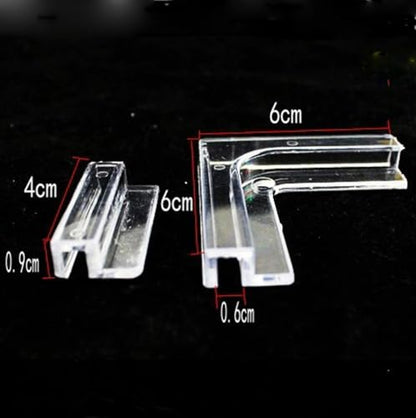 Aquarium Lid Clips for Rimless Fish Tank Glass Cover Clip Support Holder6mm