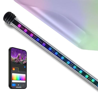 ColorCast Smart LED Aquarium Background Light Kit with Frosted Background Film | Smartphone and Voice Control | 24/7 Timers | Alexa and Google Home | for Aquariums, Terrariums and Vivariums | 18"-32" - size: 18" | 18" to 32"