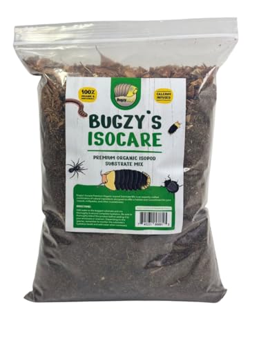 Isocare Premium Organic Isopod Soil & Bioactive Terrarium Vivarium Substrate Mix (10 Quart)