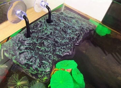 Minidiva Turtle Basking Platform Resting Terrace Aquarium Ornament (Turtle Load Bearing <150g) - color: 7.4*3.4*0.78inch