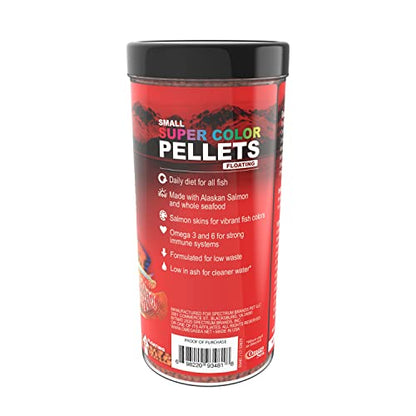 Omega One Super Color Floating Pellets, 3mm Pellets, 6.5 oz - size: 1 Count (Pack of 1)
