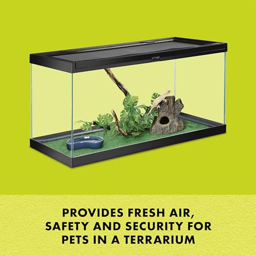 Zilla Fresh Air Screen Cover, Secure and Durable Metal Mesh Cover for Reptile Terrariums, 30 x 12 inches - size: 30" x 12"