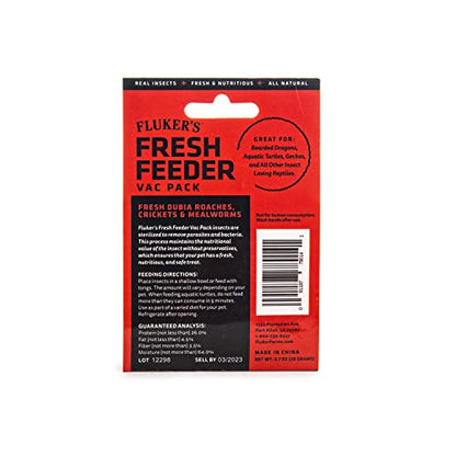 Fluker's Fresh Feeder Vac Pack Variety Mix, All Natural and Preservative Free, Great for Insect Eating Reptiles, Birds, Tropical Fish or Small Animals, 0.7 oz - size: 0.7 Ounce (Pack of 1)