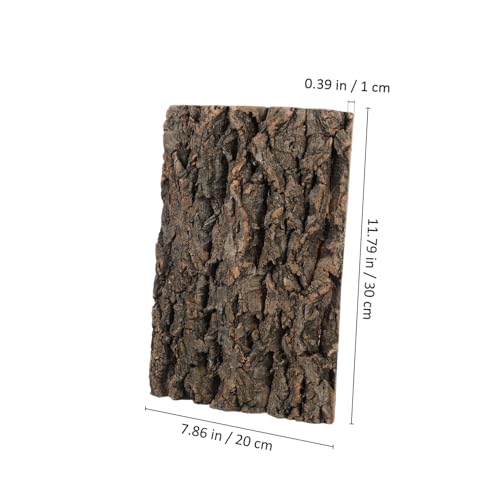 Abaodam 2 Pcs Natural Cork Bark Reptile Decor for Fish Tank Landscaping Climbing Background for Bearded Dragon Gecko and Aquarium Terrarium Safe and Sturdy Micro Landscape Branches