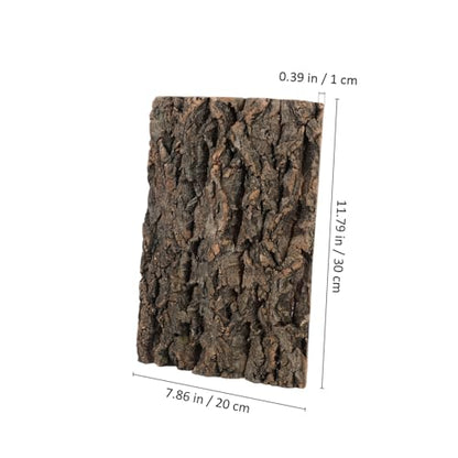 Abaodam 2 Pcs Natural Cork Bark Reptile Decor for Fish Tank Landscaping Climbing Background for Bearded Dragon Gecko and Aquarium Terrarium Safe and Sturdy Micro Landscape Branches