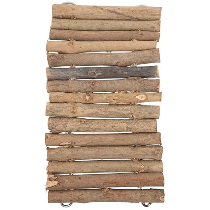 Artibetter Wooden Reptile Hideout Shelter DIY Terrarium Turtle Habitat Hide Hut for Tortoise Bearded Dragon with Stick Decoration for Pet Enclosure