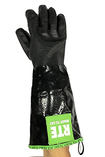 Oilshield, Black 100% Neoprene Glove, 18" High temperature (L) - size: Large