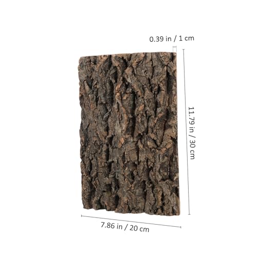 Abaodam 2pcs Bark for Reptile Tanks Flexible Aquarium Decoration for Snakes and Geckos Safe Climbing Accessories for Terrariums