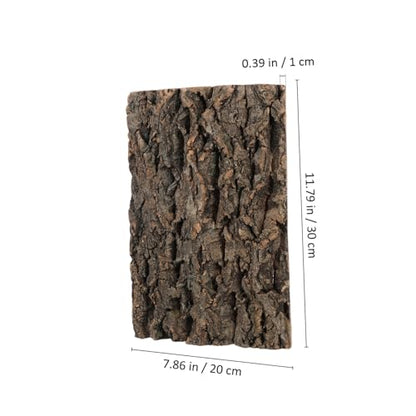 Abaodam 2pcs Bark for Reptile Tanks Flexible Aquarium Decoration for Snakes and Geckos Safe Climbing Accessories for Terrariums