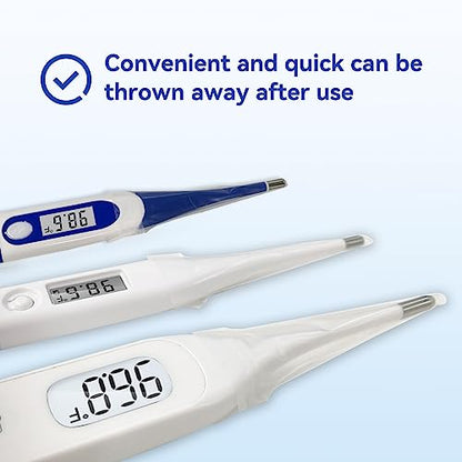Berrcom Disposable Digital Thermometers Probe Covers Set of 100 Oral Rectal Thermometer Probe Cover Universal Thermometers Sleeves for Adult and Kids - size: DT-100TZ
