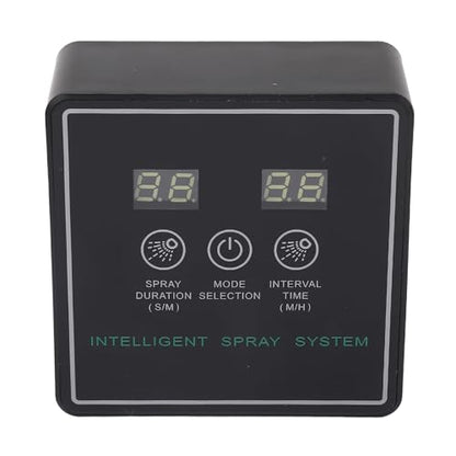 Reptile Fogger Smart Spray System, Automatic Timing Humidifier with 360 Degree Adjustable Misting Nozzles, High Density Spray for Terrarium, USB Powered Reptile Mister for Amphibia