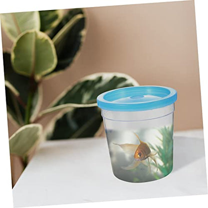 1Pc Transparent Reptile Feeding Container Mini Breeding Box for Turtles Fish More Safe Ventilated Habitat for Pet Reptiles