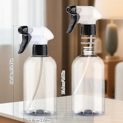 Spray Bottles 2Pack 10oz Plastic Squirt Bottles Empty Water Spray Bottle | Mist Stream BPA-free Refillable Sprayer Container Adjustable Nozzle for Watering Plants, Pet Training, Kitchen Cleaning - color: Purple