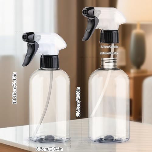 Spray Bottles 2Pack 10oz Plastic Squirt Bottles Empty Water Spray Bottle | Mist Stream BPA-free Refillable Sprayer Container Adjustable Nozzle for Watering Plants, Pet Training, Kitchen Cleaning - color: Dual-color