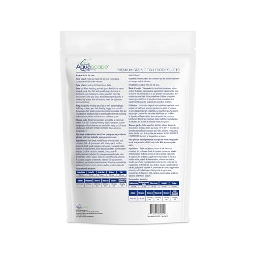 Aquascape Premium Staple Pond and Koi Fish Food, Mixed Pellet Size, 4.4 Pounds, 81052 - size: 4.4 Pound (Pack of 1)