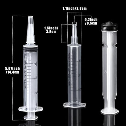 Frienda 4 Packs Large Plastic Syringe Measuring Syringe Tools Dispensing Multiple Uses (30 ml) - size: 30 ml