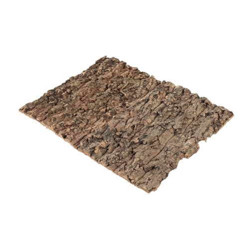 ibasenice 2pcs Cork Reptile Bark Decor Turtle Basking Platform Snake Climbing Bark Reptile Decorations Stain Resistant Terrarium Decor