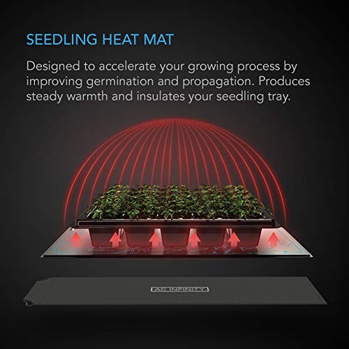 AC Infinity SUNCORE A5, Waterproof Seedling Heat Mat 20" x 20.75" MET & UL-Certified Heating Pad for Indoor Gardening, Hydroponics, Germination, Cloning - size: 20" x 20.75"