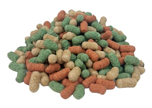 Koi, Pond & Turtle 7/16" x 5/32" 25% Protein Floating Sticks. Spirulina, Color Enhancing & Wheat Germ Sticks for Koi, All Pond Fish, Aquatic Turtles...WL…2-lbs Poly Bag - size: 2 Pound (Pack of 1)