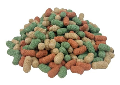Koi, Pond & Turtle 7/16" x 5/32" 25% Protein Floating Sticks. Spirulina, Color Enhancing & Wheat Germ Sticks for Koi, All Pond Fish, Aquatic Turtles...WL…2-lbs Poly Bag - size: 2 Pound (Pack of 1)