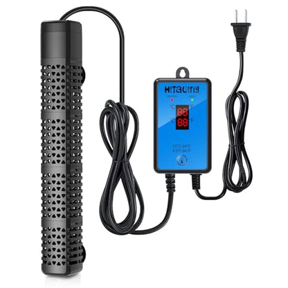 HiTauing Aquarium Heater, Upgraded 300W/500W Fish Tank Heater with Intelligent Leaving Water Automatically Stop Heating and Advanced Temperature Control System, Suitable for Saltwater and Freshwater - size: 300W for 40-75 Gallon
