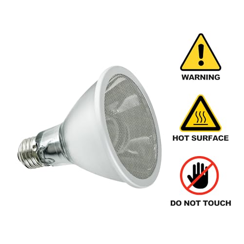 REPTI ZOO Reptile Basking Heat Lamp Bulb, 50W Splashproof Energy Saving Deep Heater Non-Luminous Carbon Infrared Heat Bulb for Reptile Amphibians - style: 50W