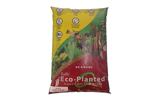 Carib Sea Eco Planted Aquarium Substrate, Black – 18 lb – Volcanic Mineral-Rich Substrate for Planted Tanks – Supports Nutrient Absorption and Root Growth - color: Black, size: 18lb
