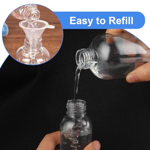 Molain 8Pcs Small Spray Bottles, No Leak And Clog Mister Spray Bottle, 3.5oz/100ml Empty Refillable Containers Reusable Liquid Container for Essential Oils Water Squirt - color: Transparent