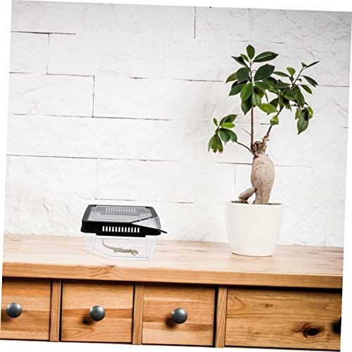 POPETPOP Plastic Reptile Breeding Box Geckos Cage Reptile Terrarium Easy to Use Pet Supplies