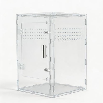 8x8x12 Reptile Tank – Acrylic Reptile Enclosure Terrarium for Crested Gecko, Lizards, Spiders & Snakes – Clear Lizard Habitat Terrarium - size: 8"8"12"