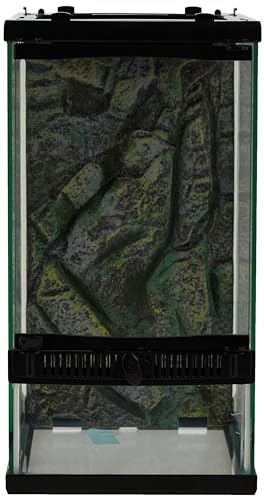 Zilla Front Opening Terrarium - 8" x 10" x 15",Black