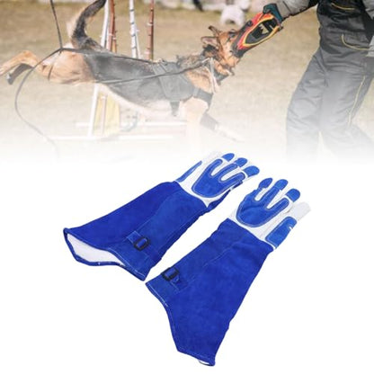 Animal Handling Gloves, Bite Protective Gloves, 23 Inch Extended Forearm Guard with Reinforced PU Palm for Veterinarians Zookeepers and Pet Owners, Multipurpose Anti Scratch