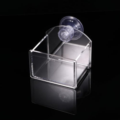 OUNONA Suction Cup Reptile Feeder Water and Food Bowl for Lizards and Green Iguanas, Plastic Material with Solid Construction, Easy Washing, Stable to Install on Wall in Acrylic Boxes