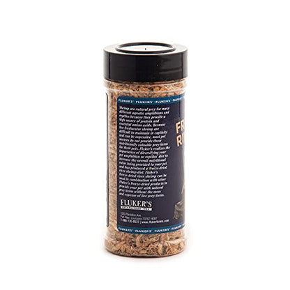 Fluker's Freeze Dried River Shrimp, Nutrient-Packed, Ideal for Lizards, Reptiles, Birds, Fish, Hedgehogs, 1 Oz