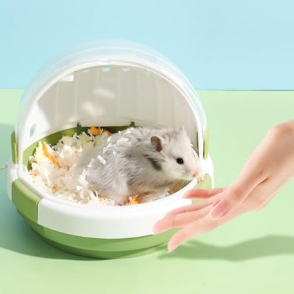 Pet for Hamster Carry Cage Small Animals Portable Travel Cage with Water Bottle Guinea Pigs Outgoing Carry Case Travel Pet House for Outdoor